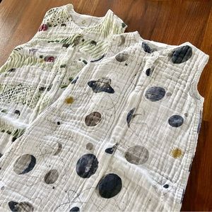 Little Unicorn Cotton Muslin Sleepsack Bundle, S & M